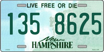 NH license plate 1358625