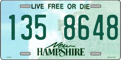 NH license plate 1358648
