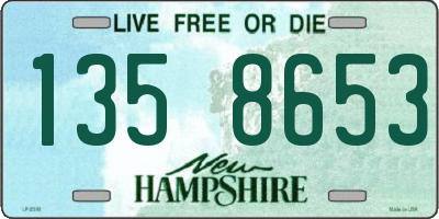 NH license plate 1358653