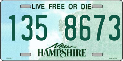 NH license plate 1358673