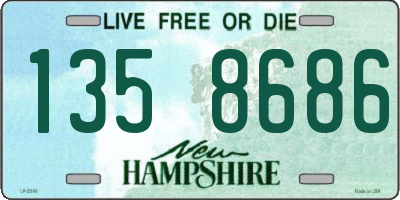 NH license plate 1358686