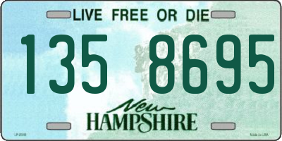 NH license plate 1358695