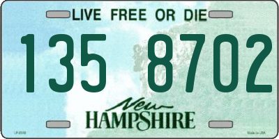 NH license plate 1358702