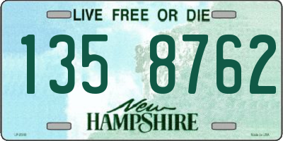 NH license plate 1358762