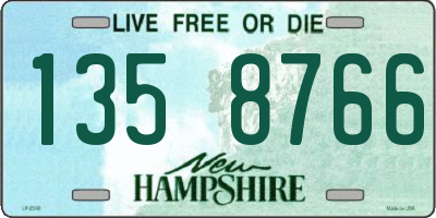 NH license plate 1358766