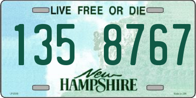 NH license plate 1358767
