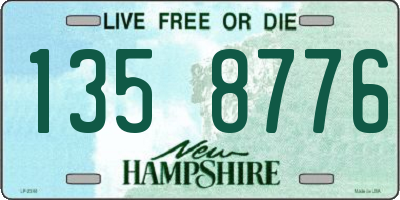 NH license plate 1358776