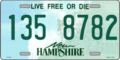 NH license plate 1358782