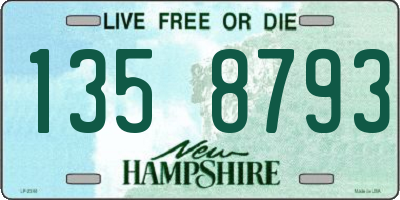 NH license plate 1358793