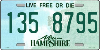 NH license plate 1358795