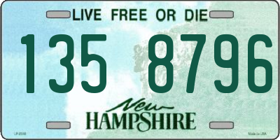 NH license plate 1358796