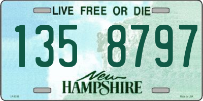 NH license plate 1358797