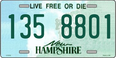 NH license plate 1358801