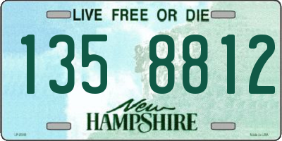 NH license plate 1358812