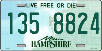 NH license plate 1358824