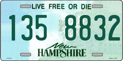 NH license plate 1358832