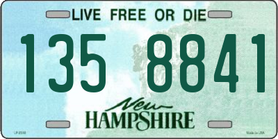 NH license plate 1358841