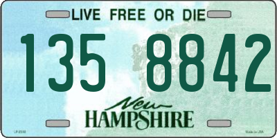NH license plate 1358842