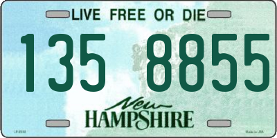 NH license plate 1358855
