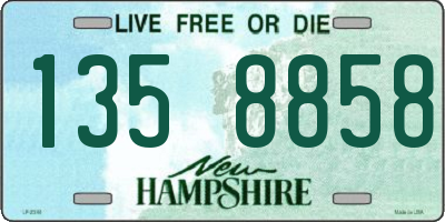 NH license plate 1358858