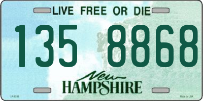 NH license plate 1358868