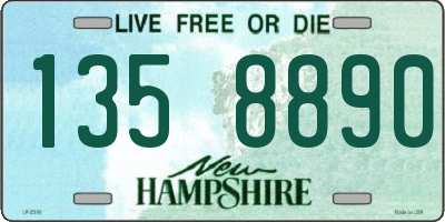 NH license plate 1358890