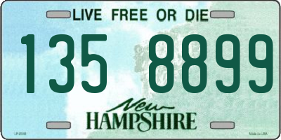 NH license plate 1358899