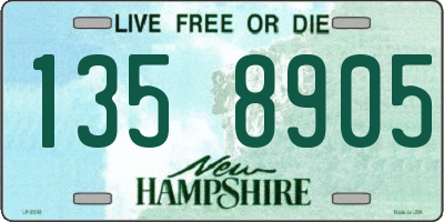 NH license plate 1358905