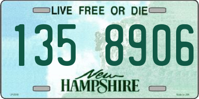NH license plate 1358906