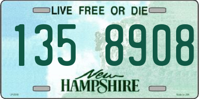 NH license plate 1358908