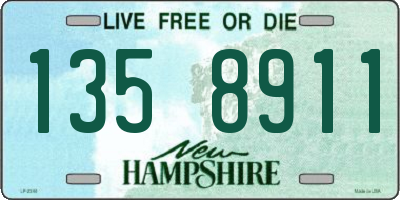 NH license plate 1358911