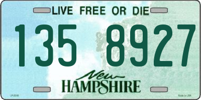 NH license plate 1358927