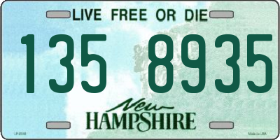 NH license plate 1358935