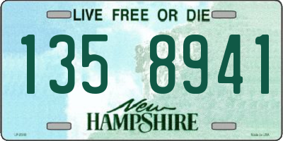 NH license plate 1358941