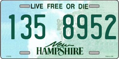 NH license plate 1358952