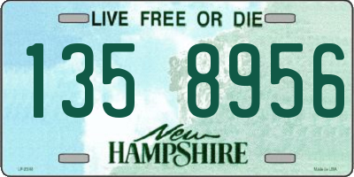 NH license plate 1358956