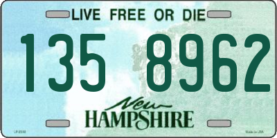 NH license plate 1358962