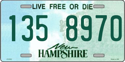 NH license plate 1358970