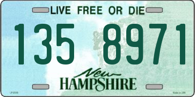 NH license plate 1358971