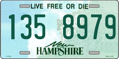 NH license plate 1358979