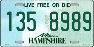 NH license plate 1358989