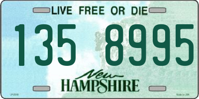 NH license plate 1358995