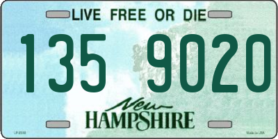 NH license plate 1359020