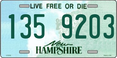 NH license plate 1359203