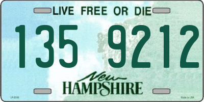 NH license plate 1359212