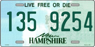 NH license plate 1359254