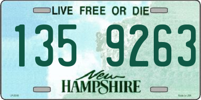 NH license plate 1359263