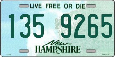 NH license plate 1359265