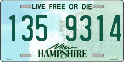NH license plate 1359314