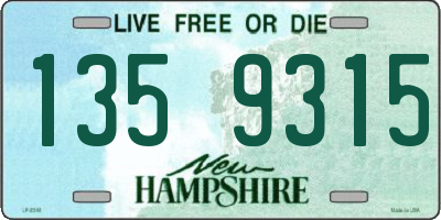 NH license plate 1359315